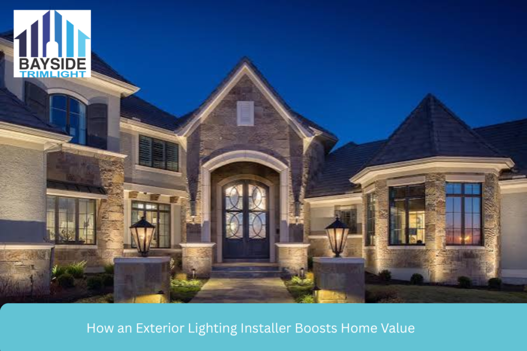 How an Exterior Lighting Installer Boosts Home Value